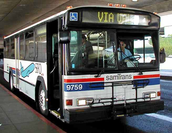 Samtrans Gillig Phantom SFO 9759